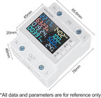 Noteflora LCD Digital Energy Meter With Voltage And Current Monitor, AC170-300V Power Voltmeter For Rail Mount, Compatible With KWS-302WF White(KWS-302WF)
