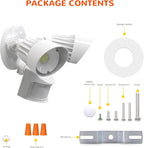 JJC LED Security Lights,Motion Sensor Flood Light Outdoor Fixture,3000LM 27.5W(120W Equiv.),IP65 Waterproof,5000K Daylight White ETL Listed Outdoor Lighting White (Not Solar Powered)