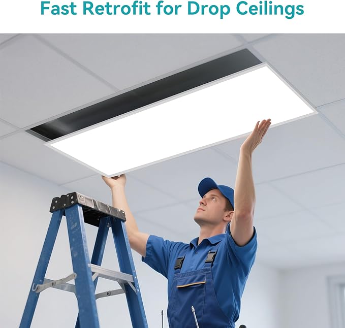 VocgoUU 2x4 LED Flat Panel Light, 36 Pack, Selectable 40W/50W/60W, 3000K/4000K/5000K/6000K, 0-10V Dimmable, ETL Certified, 6600LM, Drop Ceiling Office Lighting