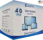 Screen Cleaner Cadith Electronic Wipes - Safely Clean Your Computer, Laptop, TV, Phone, and Tablet Screens - All Electronic Equipment - 8x7 Inches Screen Wipes(40PCS)
