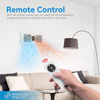 Apexicalo Room to Room Fan with Remote Control, 300CFM Through Wall Vent Fan with Temperature Control, 5-Speed Circulating Ventilation, for Kitchen, Laundry, Hardwired, RTR300-CV