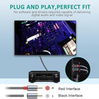 Goalfish RCA Cable, 4FT RCA Audio Cable [Shielded, Nylon Braided] Stereo 2RCA to 2RCA Male to Male Cord for Speaker, Subwoofer, Home Theater, HDTV, Amplifiers, Hi-Fi Systems, Car Audio-Grey