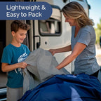 RV Short Queen Sheet Set 60 X 75 - 4 Piece RV Short Queen Bed Sheets - Soft, Breathable & Cooling - Designed for Bunks, Trailers & Campers - Fits 8” to 12" Mattress - Luxury Bedding - Heathered Grey