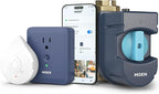 Moen Flo Smart Water Monitor and Automatic Shutoff Sensor, Wi-Fi Connected Water Leak Detector for 1-1/4-Inch Diameter Pipe, 900-002