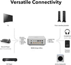 WiiM Amp Ultra with Voice Remote 2 | 100W Streaming Amplifier with Premium ESS ES9039Q2M DAC & Dual TI TPA3255 Amps | Built-in RoomFit EQ & Touchscreen | HDMI ARC, Optical, RCA Inputs | Silver