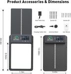 Automatic Chicken Coop Door with LCD Display, Solar Chicken Coop Door with Multiple Modes & USB-C Charging, Automatic Chicken Door with Light Sensor & Timer
