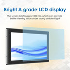 13.3 Inch 1000 Nits High Brightness 10 Points Open Frame Touch Display, Industrial PCAP Touchscreen Monitor, VGA+HDMI+DVI Port - 16:9-1920 x1080