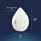 Moen White Flo Smart Water Leak Detector, Water Sensor Alarm for Home, 3-Pack, 920-005