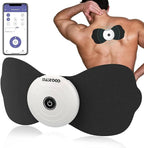 Wireless TENS & EMS Unit Back Pain Relief Massager - APP Controlled Bluetooth EMS Muscle Stimulator Machine for Back Shoulder Leg Neck Pain Relief (Black)