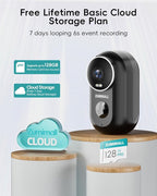 ZUMIMALL 2K Security Cameras Wireless Outdoor, Magnetic Mount, 130° View Outdoor Camera Wireless, 2.4G WiFi Battery Camera Indoor/AI Detection/3MP Color Night Vision/2-Way Talk/Cloud/Alexa/IP66