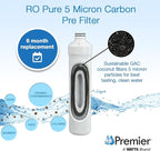 Watts Premier Bi-Annual RO Pure Plus 2-Pack Filtration Kit for 4 Stage Pure Plus/Zero Pure Plus Reverse Osmosis System, Push Button Water Filter Replacement, Sediment Filter, Carbon Pre-Filter
