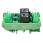 GUETNEU Relay Board, Relay Module 2 Channel 1 SPDT DIN Rail Mount 24V DC/AC, Interface Board(FY-T732C-D24)