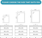 Oak Wood Effect Framed Wall Mirror, 20x30 Rectangle Mirror, Anti-desilvering Tempered Glass, Sustainable& Sturdy Frame, Anti-Rust, HD Reflection &3min Fast Setup for Bathroom Living Room