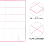 PATIKIL 12"x20" Wire Grid Panel, 2 Pack Board Photo Pictures Memo Display Grid Panels Hanging Organizer Wall Decorative Panel for Home Office Wedding, Pink