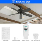 Ceiling Fan Remote Control with Up and Down Light,Replacement for Hampton Bay UC7078T L3H2010FANHD Fan-HD Fan-HD5,3-Speed and Light Dimmer (Remote Only)