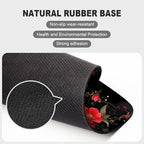 Black Butterfly Square Mouse pad, Texture, Waterproof, Anti Slip Rubber Base, Computer Mouse pad, Laptop Mouse pad