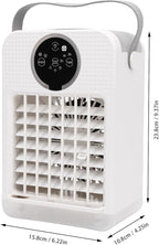 Marhynchus 4 in 1 Portable Air Conditioner, 700ML Evaporative Cooler with 3 Speeds 7 Colors Light 2-8h Timer for Room Office Car Camping