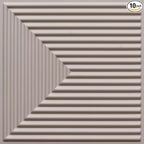 From Plain To Beautiful In Hours 9004 Depth Tier PVC 12 in x 12 in Peel and Stick Wall Panels (Covers / 10 sq.ft), Dawn Pink, 10 Piece