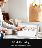 Cozyla Digital Calendar+ 2: 15.6'' Wall Planner Touch Screen Chore Chart Customize Dashboard Smart Electronic Calendar for Family Schedules Meal Planner Support App Store with Stand White