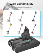 Ferncaex 6000mAh 21.6v Battery Replacement for V6 Battery SV03 SV04 SV05 SV06 SV07 SV09 DC58 DC59 DC61 DC62 DC72 DC74 Compatible with V6 Animal Absolute Motorhead Slim Fluffy Handheld Vacuum