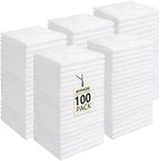 UNIMADE Washcloths Bulk - 100 Pack - Face Towels (12" x 12"), Highly Soft Wash Cloths and Hand Towels, Fast Drying Multi-Purpose Microfiber Cleansing Cloths for Bathroom, Hotel, Spa, and Salon - White