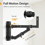 Vondynote Set of 2 Speaker Wall Mounts Heavy Duty PA Wall Speaker Mounting Brackets with 180° Swivel and 20° Tilt Adjustable, 35mm Pole Mount