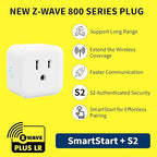 Minoston Smart Plug, 15A Mini Z-Wave 800 Series Plug-in Socket with Built-in Repeater andRange Extender, Z-Wave Hub Required, Compatible with SmartThings, Wink, FCC and ETLListed, MP21Z