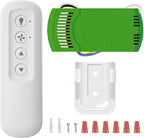 Replacement for Ceiling Fan Remote Control Kit with Light Dimmer, Compatible with Remote 99770 99772 99392 99122 99123 99600, Universal Remote Control with Receiver works for most 3 Speeds Ceiling Fan