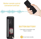 Rollerhouse AC123-06 RF433.92MHz Transmitter, 6 Channel Hand-Held Controller for Electric Blinds, Shades, Curtains, and Awnings - Black