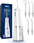 Onlyone Rechargeable Cordless Water Flosser with Adjustable Water Pressure for Daily Oral Care, Power Dental Flosser for Home and Travel Use, Portable Oral Irrigator for Sensitive Gums and Braces Care