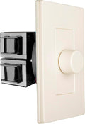 OSD Audio 100W Sleek, Modern, Minimalist Design in Wall Volume Control, Rotary Knob Almond Impedance Matching SLK100