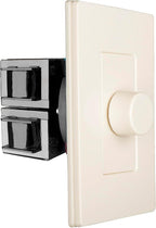 OSD Audio 100W Sleek, Modern, Minimalist Design in Wall Volume Control, Rotary Knob Almond Impedance Matching SLK100