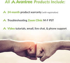 Avantree HT41866 - Wireless Earbuds for TV Listening (Set of 2), 20H Neckband Headphones with Bluetooth Transmitter for Optical Digital Audio, RCA, 3.5mm Aux Ported TVs, Plug & Play, No Audio Delay