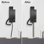 Rubber Bond TV Cord Hider Cable Protector - Strong Self Adhesive Wall Cord Cover Cable Hider - Low Profile Cable Management Wall Cord Concealer Cable Raceway