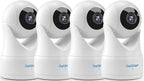owltron 4pcs Indoor Pan/Tilt Security Camera 2K, Smart Cam for Home Security with Motion Detection, 2.4G WiFi with Phone APP, Baby/Pet Camera with IR Night Vision & Two Way Talk