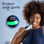 Oral-B iO Deep Clean Rechargeable Electric Toothbrush, White, iO Series 3 Limited, 2 Brush Heads, Travel Case, Pressure Sensor, 3 Cleaning Settings, 2-Minute Timer