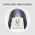 ALLPOWERS SF100 100W Flexible Solar Panel,Ultra-Thin 3mm Bendable Monocrystalline Solar Charger,25% Efficiency IP68 Waterproof for RV Roof,Camping,Marine Use,Compatible