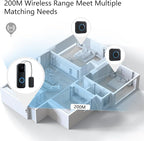 BITIWEND Wireless Doorbell Chime for Blink - Compatible with Blink Video Doorbell and Blink Video Doorbell (2nd Gen) with Wired Transmitter (1 Video Doorbell Extender 1 Receiver）