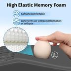 YIWEI Ergonomic Mouse Pad with Wrist Rest - Comfortable Office Mousepad with Memory Foam Wrist Support for Carpal Tunnel Relief, Mouse Pads with Non-Slip Base for Gaming and Home (Dark Gray)
