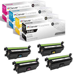 CS Replacement Toner Cartridge Compatible with HP 654X / 654A CF330X Black CF331A Cyan CF333A Magenta CF332A Yellow Color Enterprise M651dn M651n M651xh M680dn M680f 4 Color Set