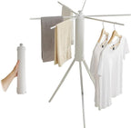 JOOM Clothes Drying Rack Portable Foldable - Drying Rack Clothing Space Saving,Collapsible Drying Rack for Laundry,Travel,Indoor,Outdoor. Folding Clothing Rack Home and Travel (Small Silver)