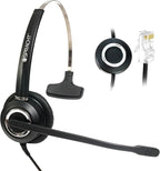 Spracht Wired Headset for Desktop Phone | Single Ear Universal Headset for Office Telephones | Mono Head Set with Microphone - Works with Polycom Digium Nortel Yealink Grandstream Cisco Zum RJ9