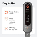 SHINE WELL Leg Compression Massager, Air Compression Massager for Circulation and Pain Relief, 3 Modes 3 Intensities 2 Extenders and Adjustable Wraps, Gift for Family or Friend