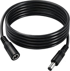 2pcs 16AWG DC Power Extension Cable 5.5mmx 2.1mm Male to Female Connection Cable for CCTV Surveillance Camera Solar Panel LED Strip Light Energy Storage Power 4.9ft