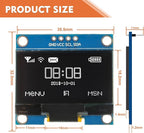JAMHER 1.3 Inch I2C IIC OLED Display Module 128x64 Pixel Mini Self-Luminous Display Screen Board for Arduino Projects Raspberry Pi with Wire(5Pack White)