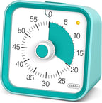 InfPokid Visual Timer for Kids with Pause Function, 60 Minute Countdown Timer for Kids Desk Study, Teaching, Kitchen Cooking, Office Meetings, Time Management for ADHD (Green)