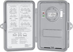 BN-LINK Pool Pump Timer, Outdoor Timer Box, Heavy Duty, 2HP 40A Max, 120, 240, 277 VAC, for Pool Pump, Water Heater, Fans, SPA, ETL Listed (Digital)