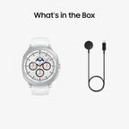 Samsung Galaxy Watch 8 Classic (2025) 46mm Bluetooth Smartwatch, Cushion Design, Rotating Bezel, Quick Button, Sleep Coaching, Running Coach, Energy Score, White [US Version, 2 Yr Warranty]