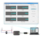 AC Current Voltage Power Energy Frequency Power Factor Communication Module Meter 100A Ammeter Voltmeter Multimeter with RS485 USB Interface and Split Core Current