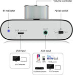 Nobsound Mini Bluetooth 5.0 Power Amplifier, Stereo Hi-Fi Digital Amp 2.0 Channel 50W×2 with AUX/USB/Bluetooth Input, Wireless Audio Receiver, PC Sound Card with Power Supply (Black)